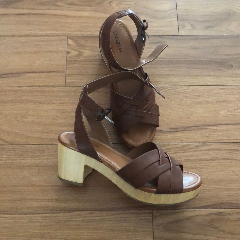 Brown Leather Women's Sandals